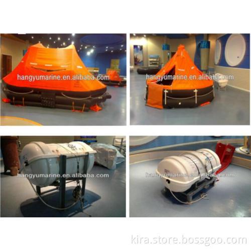 Marine safety rubber life raft